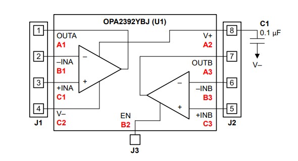 Texas Instruments OPA2392DSBGA-EVM Evaluation Board